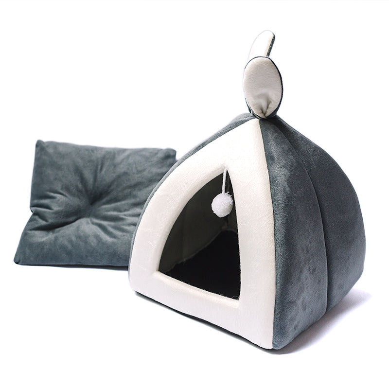HKM-6257981 Cozy Cat House Villa Bed for Small Dogs and Cats - Various Sizes Available