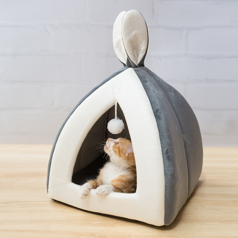 HKM-6257981 Cozy Cat House Villa Bed for Small Dogs and Cats - Various Sizes Available