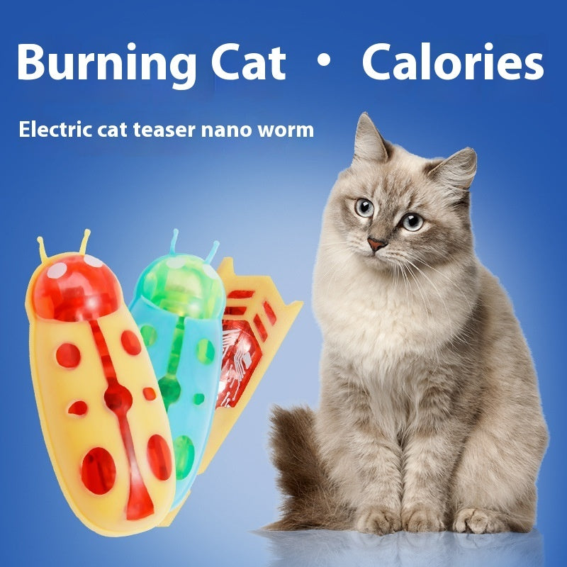 HKM-6258749 Miniature Cat Teaser Toy - Electric Jumping Insects in Fun Styles