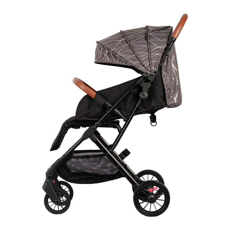 HKM-625875 6-Wheel Stroller with EVA Wheels, Foot Covers, and Mother Bag for Newborns