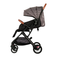 HKM-625875 6-Wheel Stroller with EVA Wheels, Foot Covers, and Mother Bag for Newborns