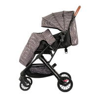 HKM-625875 6-Wheel Stroller with EVA Wheels, Foot Covers, and Mother Bag for Newborns