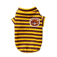 HKM-6259517 Lightweight Striped Cat & Small Dog Apparel for Air-Conditioned Rooms
