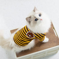 HKM-6259517 Lightweight Striped Cat & Small Dog Apparel for Air-Conditioned Rooms