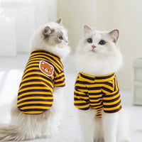 HKM-6259517 Lightweight Striped Cat & Small Dog Apparel for Air-Conditioned Rooms