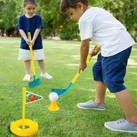 HKM-626131 Kids Plastic Golf Set with Mini Clubs and Balls for Indoor and Outdoor Play