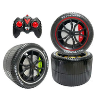 HKM-626259 Quirky Remote Control Toy Car with Stunt Wheels - 2.4GHz Radio Control Truck for Indoor and Outdoor Fun