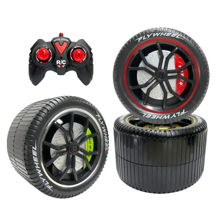 HKM-626259 Quirky Remote Control Toy Car with Stunt Wheels - 2.4GHz Radio Control Truck for Indoor and Outdoor Fun