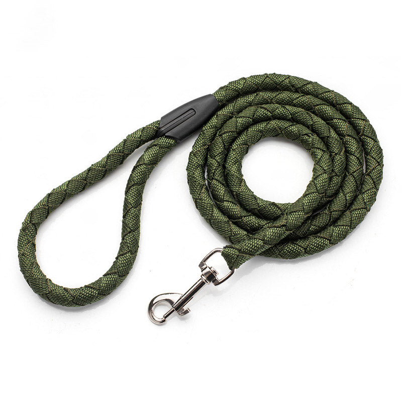HKM-6263485 Durable Nylon Braided Dog Leash with Easy Control - Scalable, Available in Multiple Colors