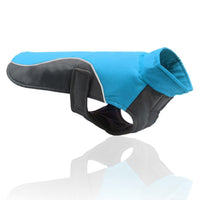 HKM-6263869 Waterproof Reflective Jacket for Large Dogs - Oxford Cloth & Fleece, Available in Blue and Red