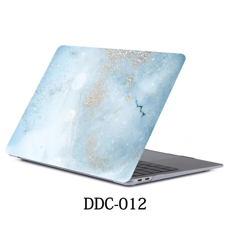 HKM-626387 Custom Marble Design Protective Case for MacBook Air 11.6 A1370 A1465 and 12 Inch A1534