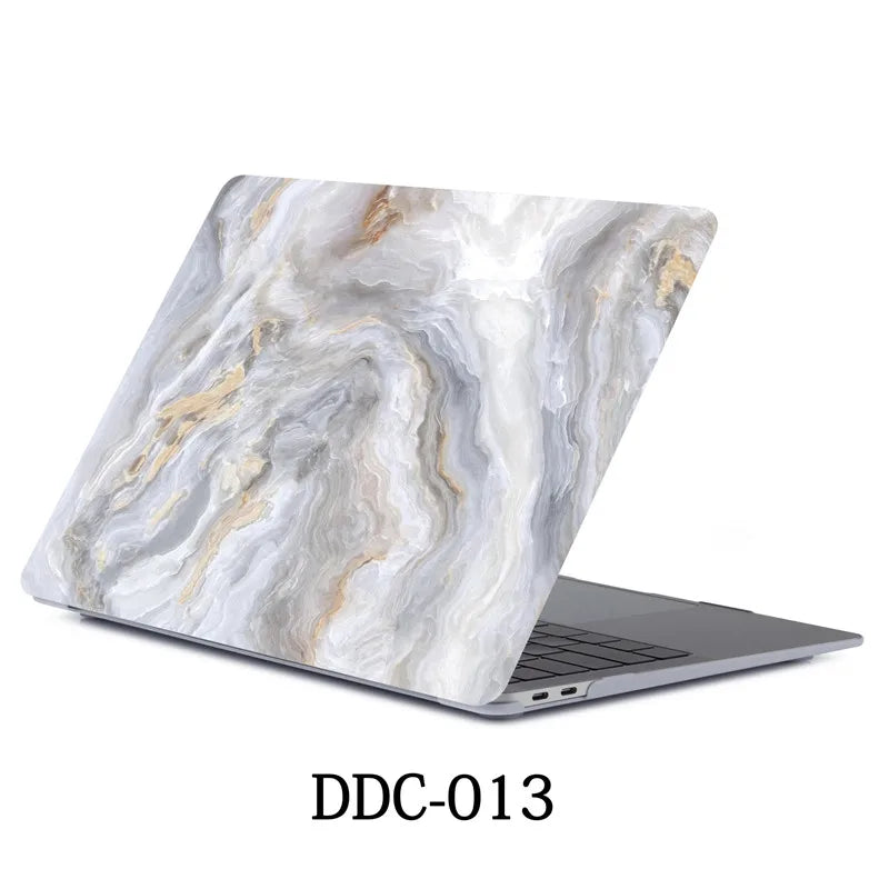 HKM-626387 Custom Marble Design Protective Case for MacBook Air 11.6 A1370 A1465 and 12 Inch A1534