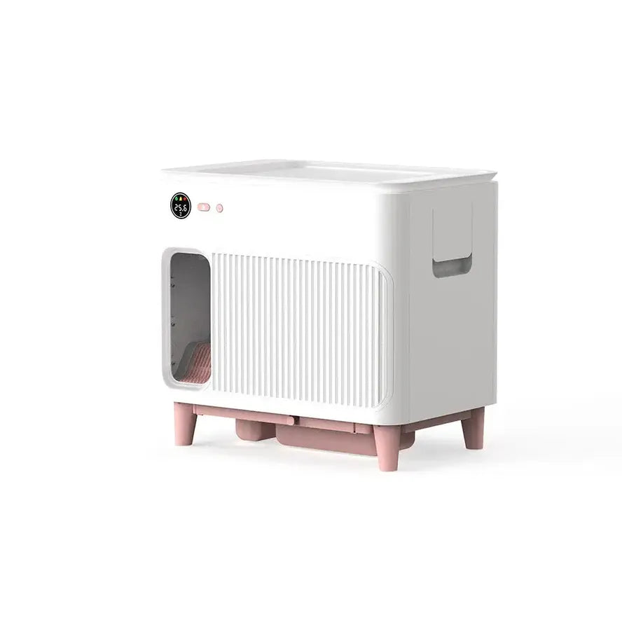 HKM-626451 Automatic Self-Cleaning Cat Toilet with Smart Remote App Control