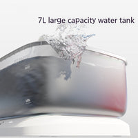 HKM-6265533 Wireless Circulating Water Dispenser for Dogs and Cats - 7L Capacity, Stainless Steel Tray, Automatic Shut-Off