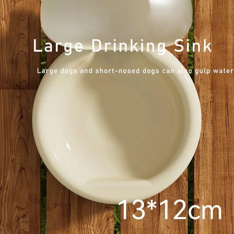 HKM-6265661 Portable 500ml Pet Water Bottle with Foldable Drinking Bowl for Dogs and Cats - Travel-Friendly Design