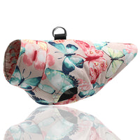 HKM-6266045 Warm Cotton Dog Coat for Big Dogs - Autumn/Winter Fashion in Rose, Red, and Black