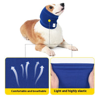 HKM-6267069 Dog Comforter Headband Scarf in Blue and Gray - Casual Style, Multiple Sizes Available