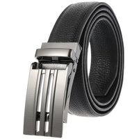 HKM-626707 Automatic Buckle Genuine Leather Belt - Fashionable and Stylish Design