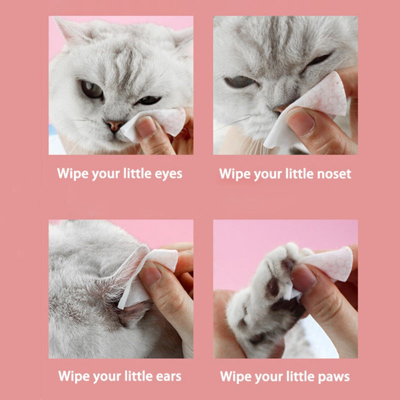 HKM-6267325 Pet Eye Cleaning Wipes, 120 Count for Removing Tear Stains and Eye Irritation