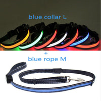 HKM-6267453 Fluorescent Adjustable Dog Collar with Solar and USB Charging ¨C Sizes S, M, L