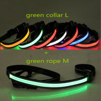 HKM-6267453 Fluorescent Adjustable Dog Collar with Solar and USB Charging ¨C Sizes S, M, L