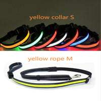 HKM-6267453 Fluorescent Adjustable Dog Collar with Solar and USB Charging ¨C Sizes S, M, L