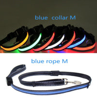 HKM-6267453 Fluorescent Adjustable Dog Collar with Solar and USB Charging ¨C Sizes S, M, L