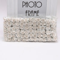 HKM-626771 Mini Artificial Paper Rose Bouquet - 144pcs 1.5-1.8cm for DIY Crafts, Wreaths, and Wedding Decor
