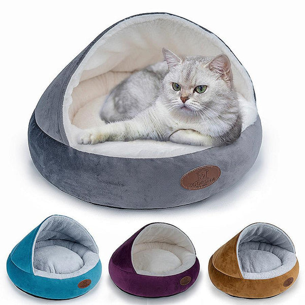 HKM-626835 Creative Warm Pet Nest for Small Dogs and Cats – Soft and Hard Top Options Available in Various Colors and Sizes