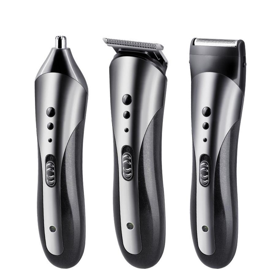 HKM-626899 Multi-Function Rechargeable Hair Clipper and Nose Hair Trimmer Set, Waterproof, 60 Min Runtime