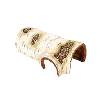 HKM-6269501 Hamster Resin Birch Shape Shelter - Ideal Hiding Nest for Dwarf Pets, Small, Medium, and Large Sizes Available