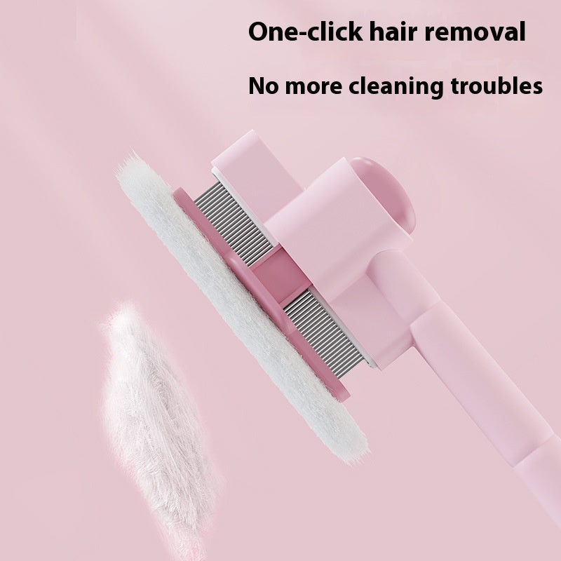 HKM-6269629 Pet Comb for Dogs and Cats - Flea Removal Dense Gear with ABS and Stainless Steel Construction in Sky Blue and Pink