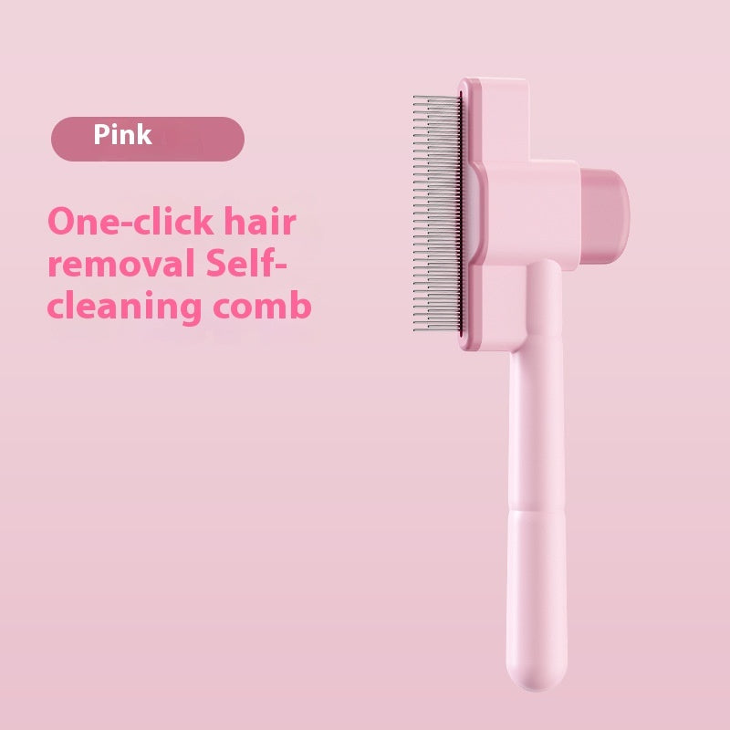 HKM-6269629 Pet Comb for Dogs and Cats - Flea Removal Dense Gear with ABS and Stainless Steel Construction in Sky Blue and Pink