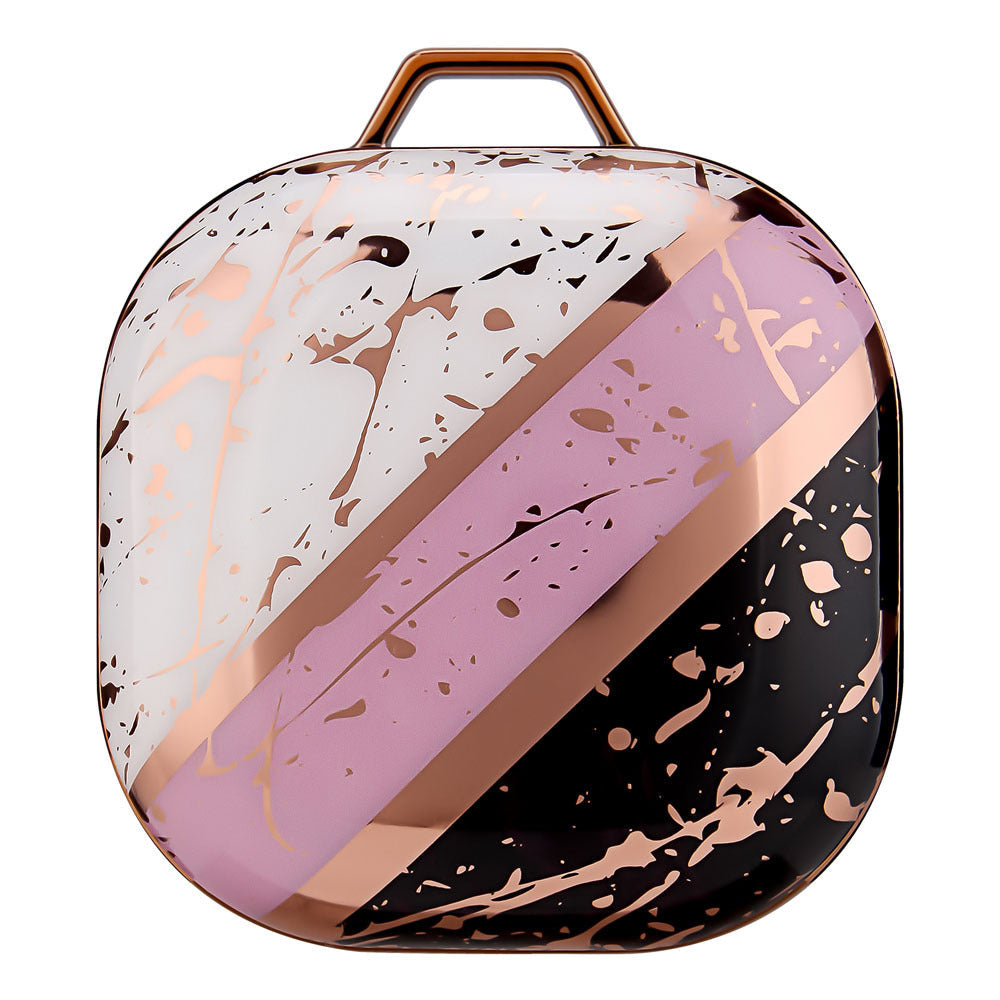 HKM-627027 Green Gold Marble IMD Earphone Sleeve for Samsung Buds Live/Pro - Drop-Proof Hard Shell Case