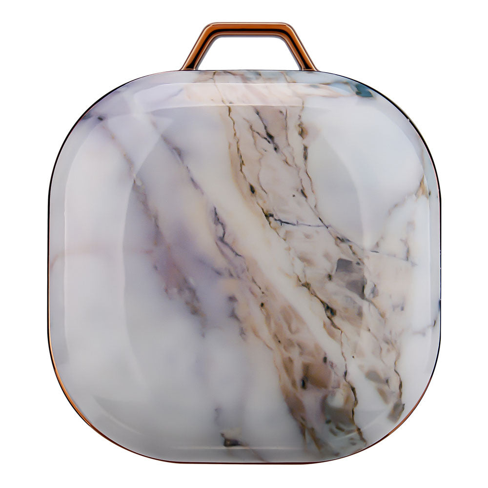 HKM-627027 Green Gold Marble IMD Earphone Sleeve for Samsung Buds Live/Pro - Drop-Proof Hard Shell Case