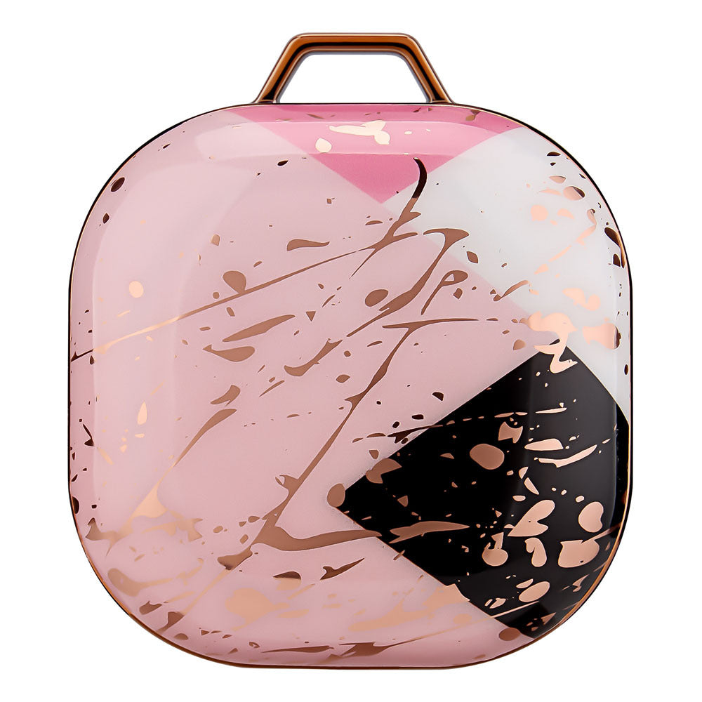 HKM-627027 Green Gold Marble IMD Earphone Sleeve for Samsung Buds Live/Pro - Drop-Proof Hard Shell Case