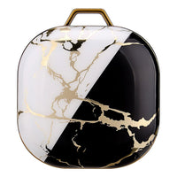 HKM-627027 Green Gold Marble IMD Earphone Sleeve for Samsung Buds Live/Pro - Drop-Proof Hard Shell Case