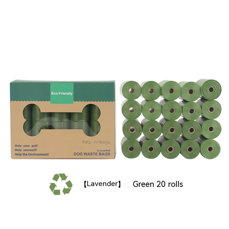 HKM-6271677 Biodegradable Pet Waste Bags - Green & Lavender Options, 8/16/20 Rolls Available