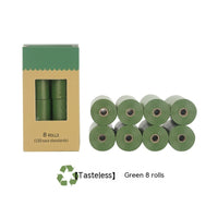 HKM-6271677 Biodegradable Pet Waste Bags - Green & Lavender Options, 8/16/20 Rolls Available