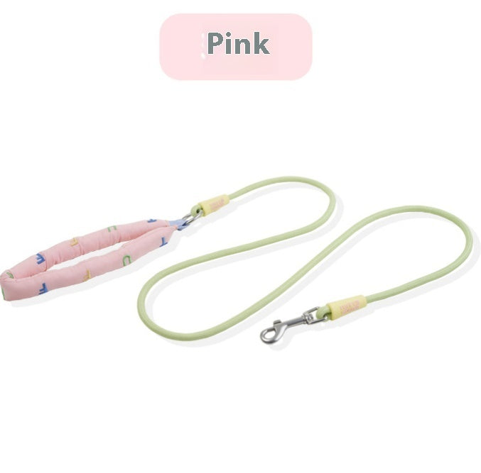 HKM-6275005 Durable Polyester Dog Leash in Pink, Green, Purple, and Raspberry Powder for Small to Large Dogs
