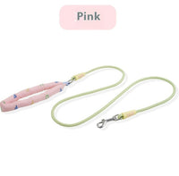 HKM-6275005 Durable Polyester Dog Leash in Pink, Green, Purple, and Raspberry Powder for Small to Large Dogs