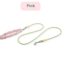 HKM-6275005 Durable Polyester Dog Leash in Pink, Green, Purple, and Raspberry Powder for Small to Large Dogs