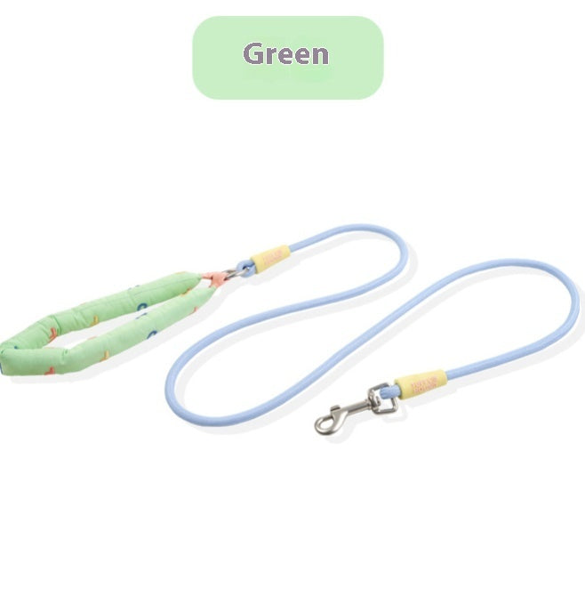 HKM-6275005 Durable Polyester Dog Leash in Pink, Green, Purple, and Raspberry Powder for Small to Large Dogs