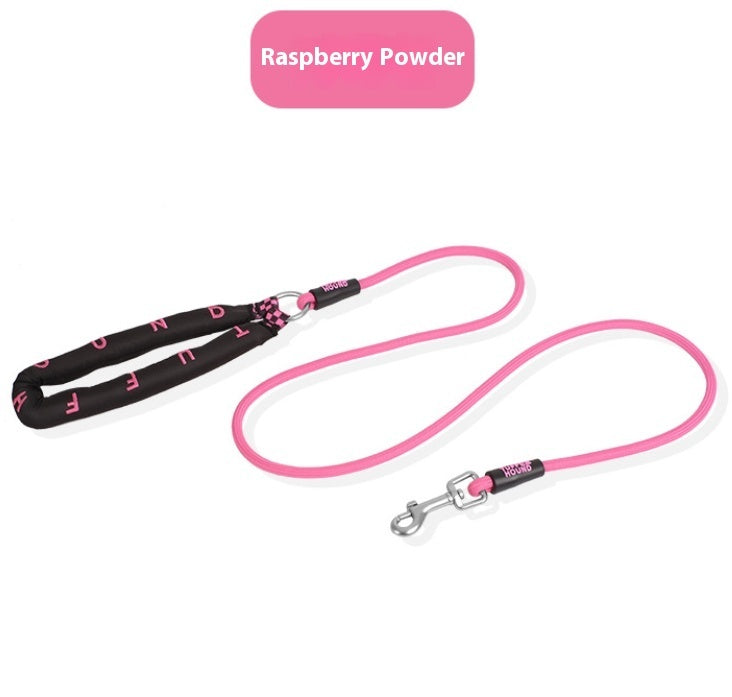 HKM-6275005 Durable Polyester Dog Leash in Pink, Green, Purple, and Raspberry Powder for Small to Large Dogs