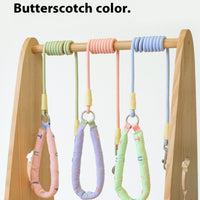 HKM-6275005 Durable Polyester Dog Leash in Pink, Green, Purple, and Raspberry Powder for Small to Large Dogs