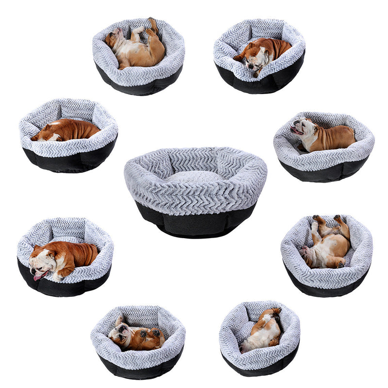 HKM-6275261 Hexagonal Doghouse for Pets - Stylish Cloth Pet Bed Available in Multiple Sizes