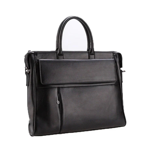 HKM-627539 Waterproof Black Business Briefcase for Men - Large Size Handbag