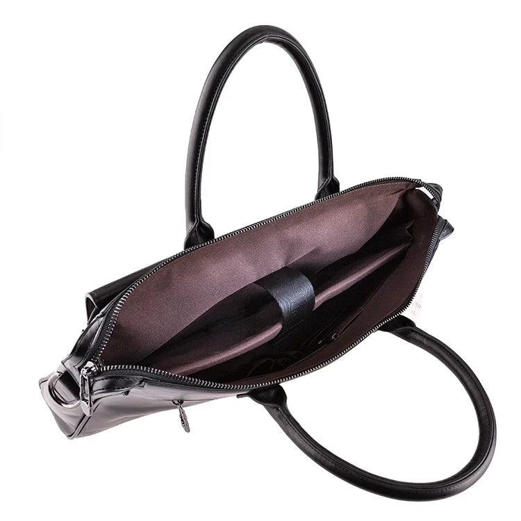 HKM-627539 Waterproof Black Business Briefcase for Men - Large Size Handbag