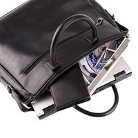 HKM-627539 Waterproof Black Business Briefcase for Men - Large Size Handbag
