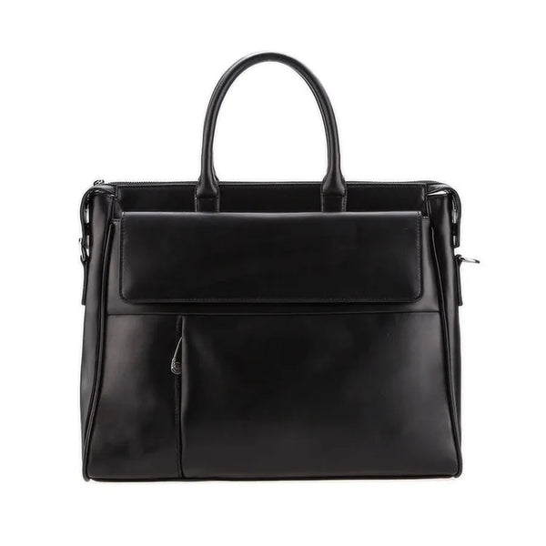 HKM-627539 Waterproof Black Business Briefcase for Men - Large Size Handbag